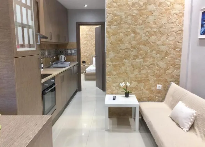 6-stylish Mini-suite For 4 People In Rhodes! شقة *